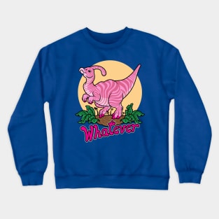 Moody Dinosaur (pink) Crewneck Sweatshirt